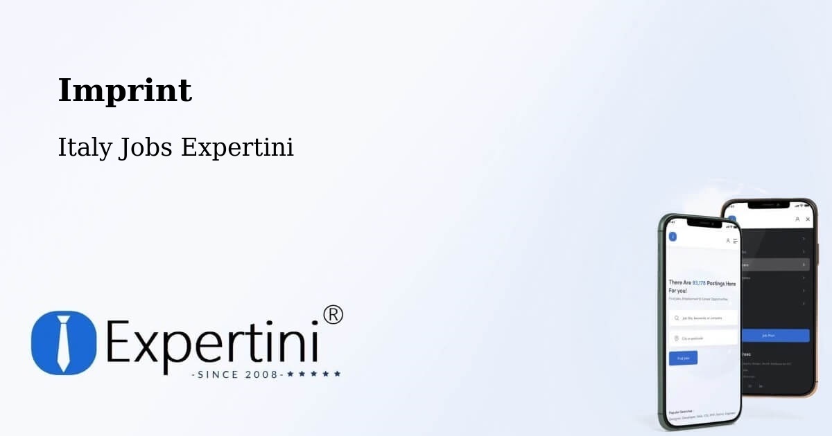 Imprint – Rivalba - Italy Jobs Expertini