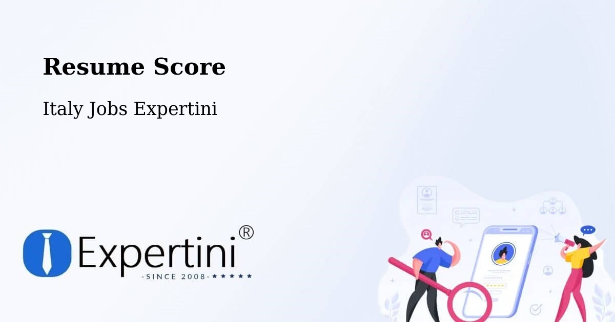 Resume Score & Job Description Match Tool – Rivalba - Italy Jobs Expertini